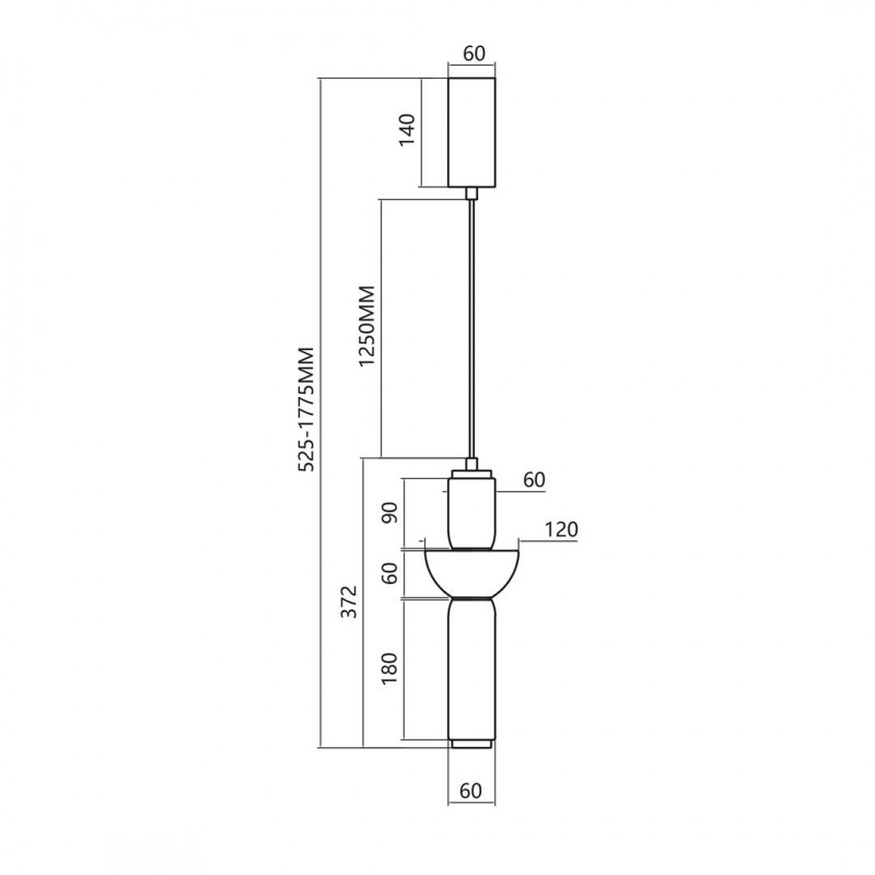 ML0356 Lampa wisząca CAMPO 19W LED Milagro