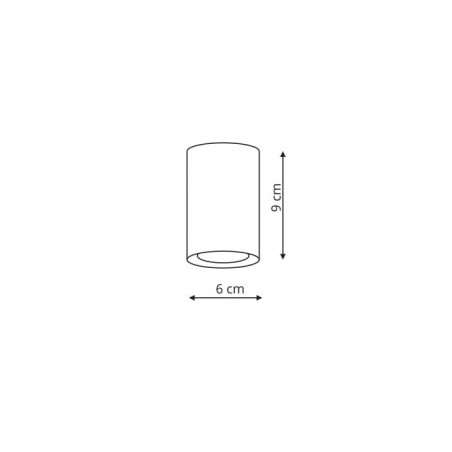 Manacor oczko czarne 9 cm LP-232/1D - 90 czarne