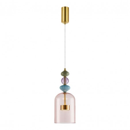 ML0357 Lampa wisząca ARTE 12W LED śr. 16cm mosiądz Milagro