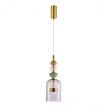 ML0359 Lampa wisząca ARTE 12W LED śr. 13cm mosiądz Milagro