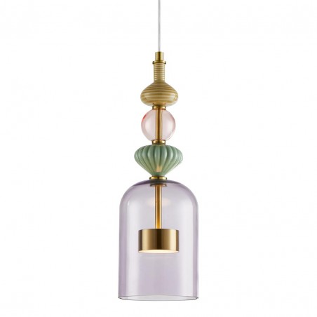 ML0359 Lampa wisząca ARTE 12W LED śr. 13cm mosiądz Milagro