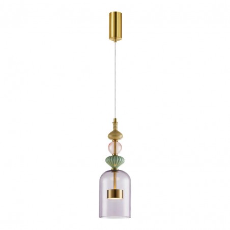 ML0359 Lampa wisząca ARTE 12W LED śr. 13cm mosiądz Milagro
