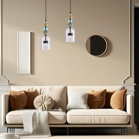 ML0360 Lampa wisząca ARTE 12W LED śr. 13cm czarna Milagro