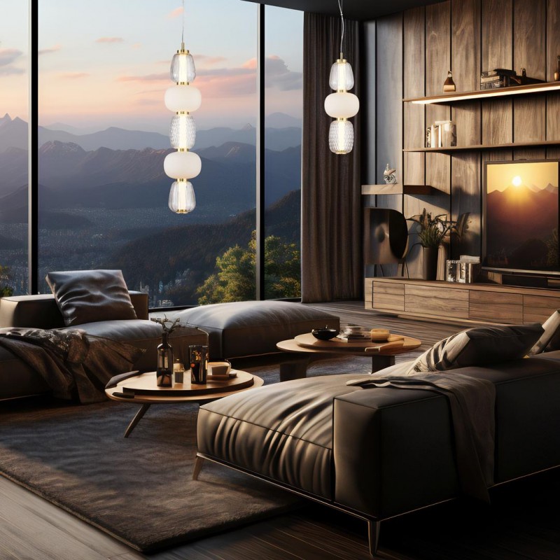 ML0361 Lampa wisząca CARO GOLD 40W LED Milagro