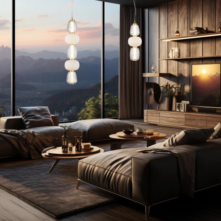 ML0361 Lampa wisząca CARO GOLD 40W LED Milagro