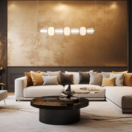 ML0365 Lampa wisząca CARO GOLD 42W LED Milagro