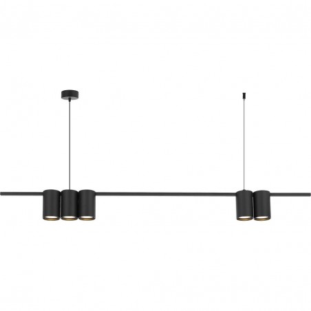 ML0367 Lampa wisząca (listwa) GENESIS BLACK 5xGU10 Milagro
