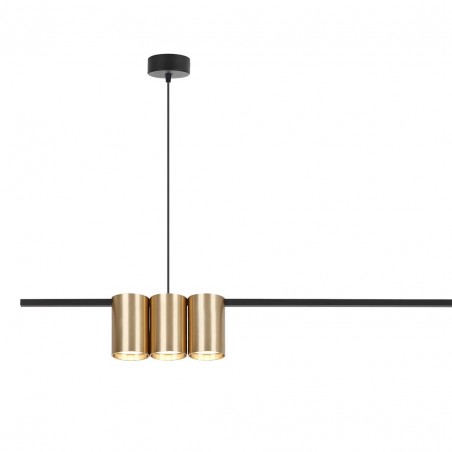 ML0369 Lampa wisząca (listwa) GENESIS BLACK GOLD 5xGU10 Milagro
