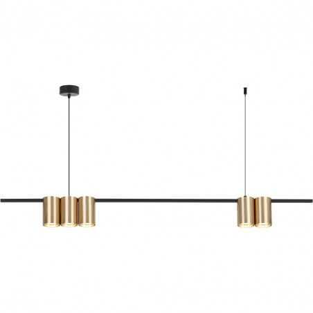 ML0369 Lampa wisząca (listwa) GENESIS BLACK GOLD 5xGU10 Milagro