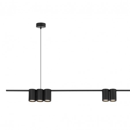 ML0370 Lampa wisząca (listwa) GENESIS BLACK 7xGU10 Milagro