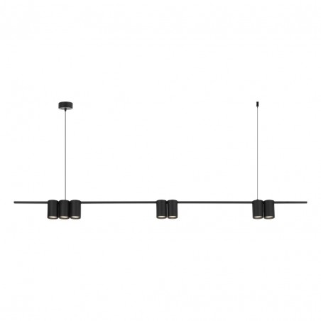 ML0370 Lampa wisząca (listwa) GENESIS BLACK 7xGU10 Milagro