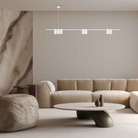 ML0371 Lampa wisząca (listwa) GENESIS WHITE 7xGU10 Milagro