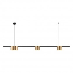 ML0372 Lampa wisząca (listwa) GENESIS BLACK GOLD 7xGU10 Milagro