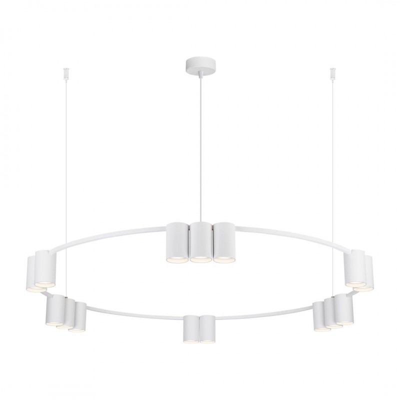 ML0377 Lampa wisząca (koło) GENESIS WHITE 15xGU10 Milagro