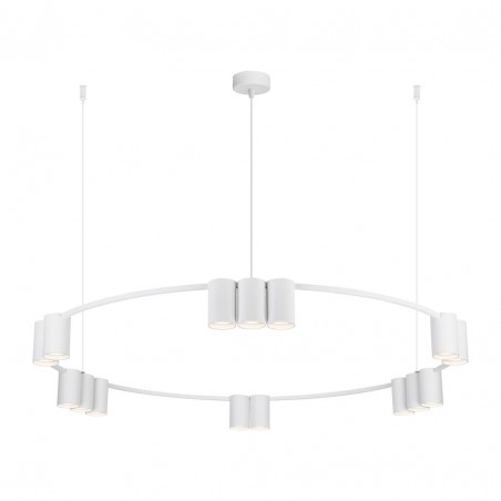 ML0377 Lampa wisząca (koło) GENESIS WHITE 15xGU10 Milagro