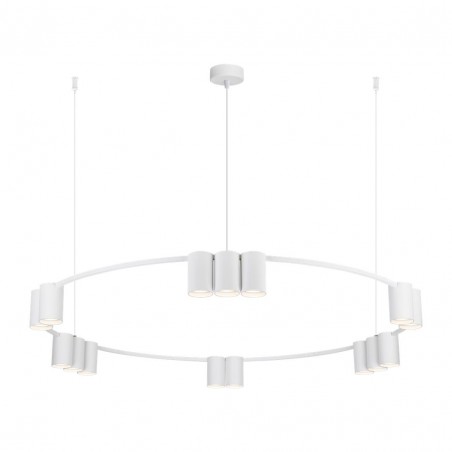 ML0377 Lampa wisząca (koło) GENESIS WHITE 15xGU10 Milagro