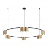 ML0378 Lampa wisząca (koło) GENESIS BLACK GOLD 15xGU10 Milagro