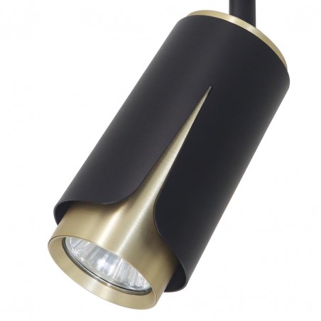 ML0263 FLOWER BLACK GOLD TRACK 1xGU10 Milagro