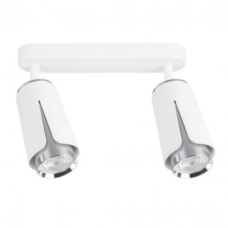 ML0273 FLOWER WHITE CHROME SPOT 2xGU10 Milagro