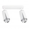 ML0273 FLOWER WHITE CHROME SPOT 2xGU10 Milagro