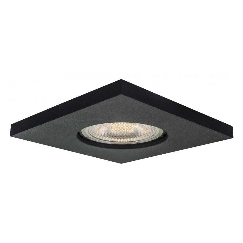 Lagos oczko podtynkowe kwadratowe czarne IP65 LP-440/1RS BK square