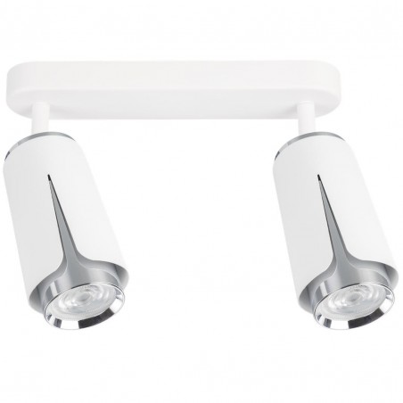 ML0273 FLOWER WHITE CHROME SPOT 2xGU10 Milagro