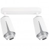 ML0273 FLOWER WHITE CHROME SPOT 2xGU10 Milagro