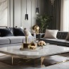 ML0267 FLOWER BLACK GOLD LAMPA WISZĄCA 1xGU10 Milagro