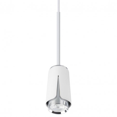 ML0275 FLOWER WHITE CHROME LAMPA WISZĄCA 1xGU10 Milagro