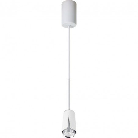 ML0275 FLOWER WHITE CHROME LAMPA WISZĄCA 1xGU10 Milagro