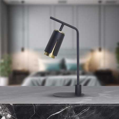 ML0268 FLOWER BLACK GOLD LAMPKA GABINETOWA 1xGU10 Milagro
