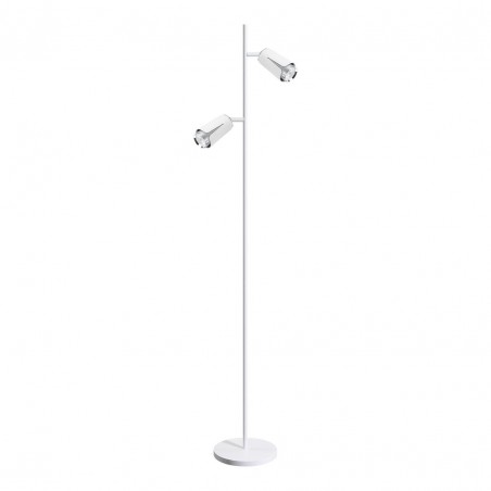 ML0277 FLOWER WHITE CHROME LAMPA PODŁOGOWA 2xGU10 Milagro
