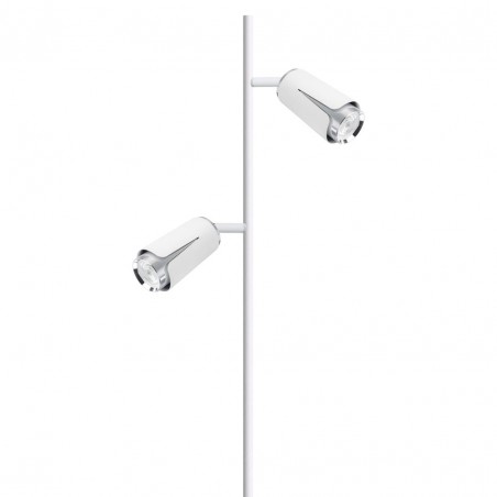 ML0277 FLOWER WHITE CHROME LAMPA PODŁOGOWA 2xGU10 Milagro