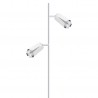 ML0277 FLOWER WHITE CHROME LAMPA PODŁOGOWA 2xGU10 Milagro