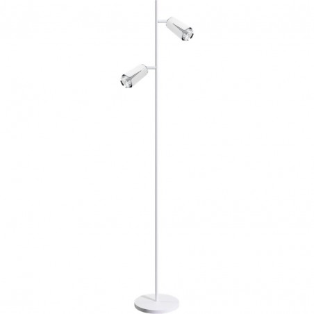 ML0277 FLOWER WHITE CHROME LAMPA PODŁOGOWA 2xGU10 Milagro