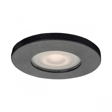 Lagos oczko podtynkowe okrągłe czarne IP65 LP-440/1RS BK