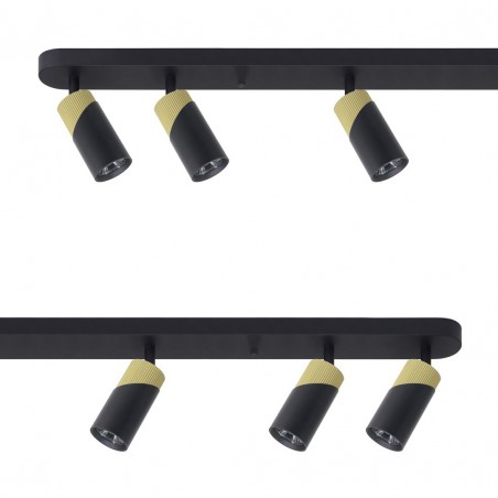ML0283 NEO BLACK GOLD SPOT 6xGU10 Milagro