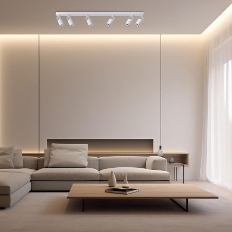 ML0290 NEO WHITE CHROME SPOT 6xGU10 Milagro