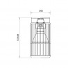 ML0292 VERTICAL BLACK DOWNLIGHT 1xGU10 Milagro