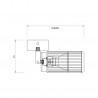 ML0304 VERTICAL WHITE SPOT 1xGU10 Milagro