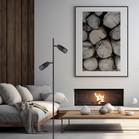 ML0300 VERTICAL BLACK LAMPA PODŁOGOWA 1xGU10 Milagro