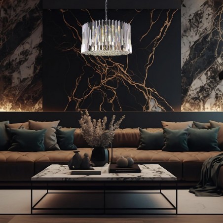 ML0396 Żyrandol RITZ CHROME 12xE14 Milagro