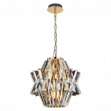 ML0399 Żyrandol CROWN GOLD 4xE14 Milagro