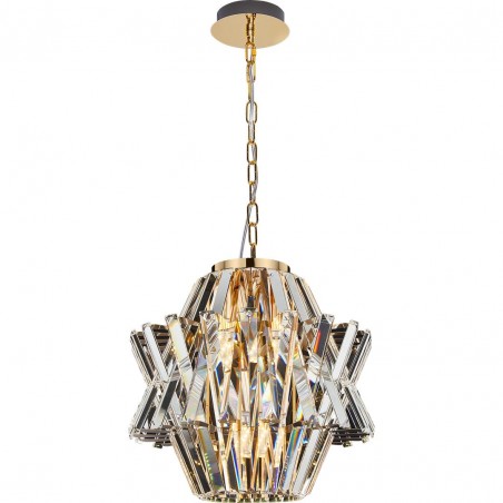 ML0399 Żyrandol CROWN GOLD 4xE14 Milagro