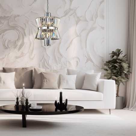 ML0404 Żyrandol AURELIA CHROME 8xE14 Milagro