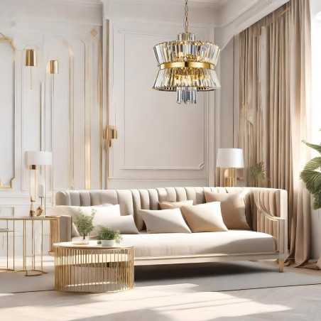 ML0405 Żyrandol AURELIA GOLD 12xE14 Milagro