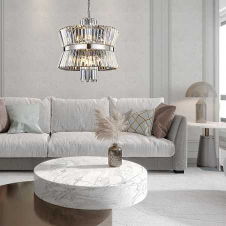 ML0406 Żyrandol AURELIA CHROME 12xE14 Milagro