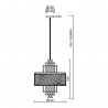 ML0410 Żyrandol MARGOT CHROME 9xE14 Milagro