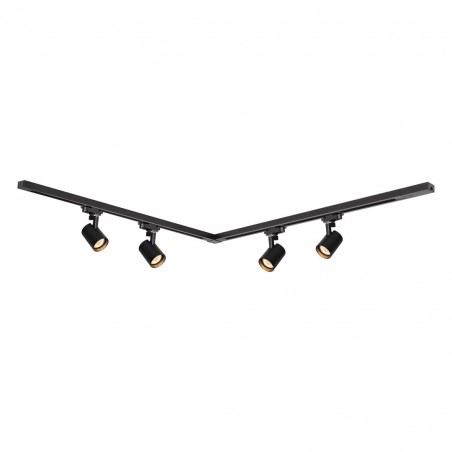 ML0684 Zestaw Volf Track Czarny 4xGU10 1,5m Milagro