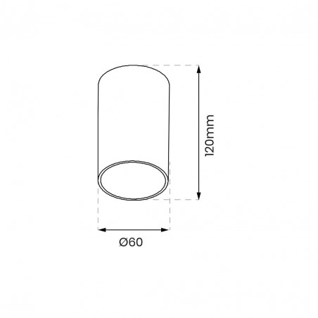 ML0688 Oprawa Ricky Downlight Złoty 1xGU10 Milagro